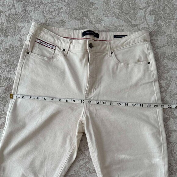 Tommy Hilfiger Beige Tribeca Skinny Denim Pants size 14 - Picture 9 of 12